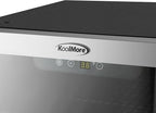 Koolmore 18 in. 3.2 Cu. Ft. Beverage Refrigerator Merchandiser with Stainless Steel Trim and Touch Panel For Soda, Beer or Wine Perfect for Use in a Commercial or Home Setting, ETL Listed (KM-BR32SS)