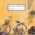 Custom Sign, Custom Indoor/Outdoor Decorative Sign，Reflective，Aluminum Weatherproof Metal Sign Multiple Sizes, Customize for street Business, Workplace, office, Home, Delivery Signs(8 * 24 Inch)