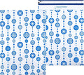 Inspired Mailers - Large Holiday Poly Mailers 14.5 x 19-50 Pack - Snowflake Baubles (Blue) - Large Mailing Envelopes - Large Christmas Shipping Envelopes