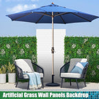 20"x20" Grass Wall Panels, 6PCS Artificial Greenery Backdrop Wall with UV Resistant Leaves, Faux Green Wall Decor for Outdoor Indoor Patio Garden Backyard