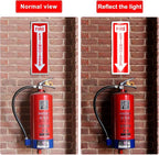 Tondiamo 4 Pack Fire Extinguisher Sign 4 x 12 Inch Fire Rust Aluminum Signs Laminated for Ultimate UV, Weather, Scratch, Water and Fade Resistance, Indoor and Outdoor