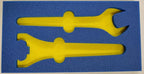 5S TOOL BOX SHADOW FOAM ORGANIZERS (2 COLOR) CUSTOM SIZE ROLL (48" x 108", Blue Top/Yellow Bottom)
