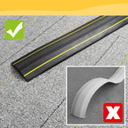 10 Ft Heavy Duty Floor Cord Cover Cable Protector, 3 Channels Protect Cords and Prevent a Trip Hazard— Conceal Wires at Home, Office, Warehouse, Workshop, Concerts