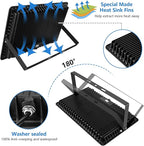 2 Pack 600W LED Flood Lights Outdoor,(3000W Equivalent), 66000LM 6000K Daylight White Super Bright Security Arena Light with Plug, IP66 Waterproof Commercial Lighting for Yard, Courts ,Stadium