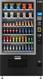 KoolMore Refrigerated Snack Vending Machine with 60 Slots and Bill Acceptor in Black (KM-VMR-40-B)