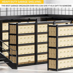 2 Set Garage Shelving Unit 72" H3000bls Heavy Duty Storage Shelves Easy Assembly 5 Tier Adjustable Metal Steel Utility Shelf Rack