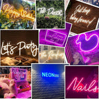 Custom Neon Signs Neon Customizable for Wall Decor Personalized Neon Sign for Wedding Birthday Party Gift Party Bar Game Room Home Business Shop Name Logo Neon Sign
