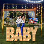 Marquee Letters 3 Feet Tall, 3FT Large Light up Letters B, Big Sign B with Warm White Light for Birthday Wedding Proposal Engagement Graduation Party Backdrop Decorations