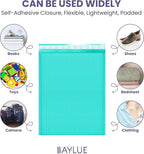 Teal 10x13 Inch Poly Bubble Mailers |Self Seal Padded Envelopes for Thick books | Air Cushioned Bubble Mailer | Usable Size 9.5x13 Inch | Waterproof Lightweight Mailing Shipping Bags | 100 Pack Bulk