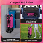 225L Large Capacity Folding Wagon Collapsible Cart for Camping Shopping Sports Makeup Artists Weddings Flea Markets