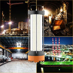 400W LED Temporary Work Light, 56000 LM 5000K Daylight White IPX8 Waterproof Job Site Construction Lighting, High-Brightness Portable Temp Lighting for Outdoor and Industrial Use