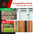 Gate Lock – Secure Keyless Fence Lock and Latch with 2-Way Access – Strong Durable System for Theft Prevention and Home Security, Easy Installation on Wood or Vinyl Gates/Fences (Regular – 2-Pack)