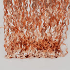 4 Pack Rose Gold Foil Curtain Birthday Decorations - 3.3x6.6ft Wavy Tinsel Foil Backdrop Party Streamer Party Supplies Background | Tinsel Curtain Backdrop for Parties