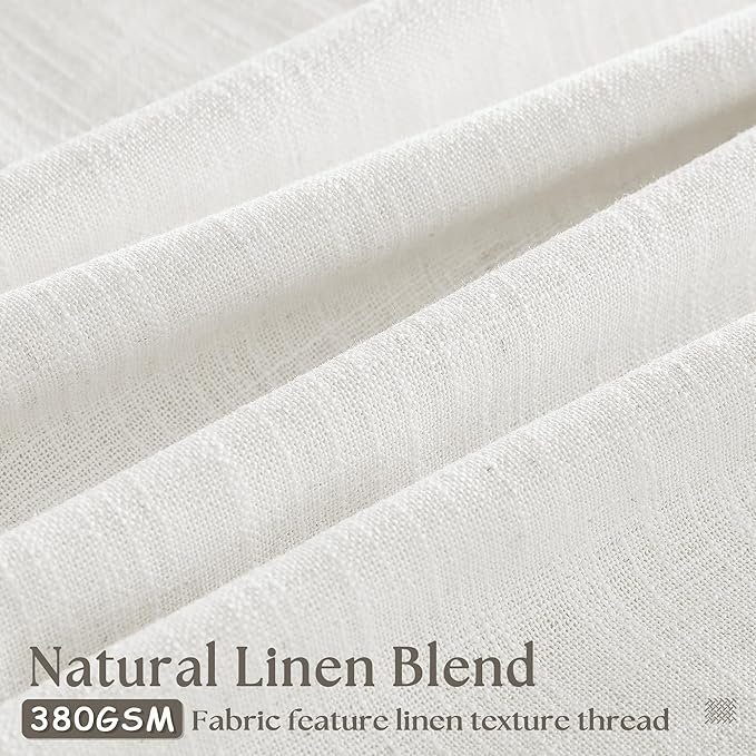 Off White Patio Sliding Door Curtains 100 Width 102 Inches Long Pinch Pleated Curtain Drape with Hooks Rings Light Filtering Semi Sheer Extra Wide 100x102 Drapes Panel for Living Dining Room