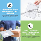 White Poly Bubble Mailers 8.5x14.5 inch #3 | Self Seal Padded Envelopes | Cushioned Bubble Mailer | Usable Size 8.5x13.5 | WaterProof | Lightweight mailing Shipping Bags | 200 Pack Bulk | Made in USA