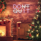 Don't Quit LED Neon Sign for Wall Decor, DO IT Neon Lights Party Decorations, USB Powered Switch Lighting Adjustable for Office, Gym, Man Cave, Gamer Room Decor