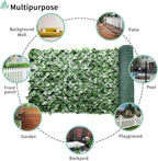 SunnyRoyal 9 Pcs 6' x 12' Artificial Fence Ivy Privacy Screen Greenery Wall with Mesh Back Ivy Leaf Fence Screen Decoration for Patio Outdoor Garden Yard Garden
