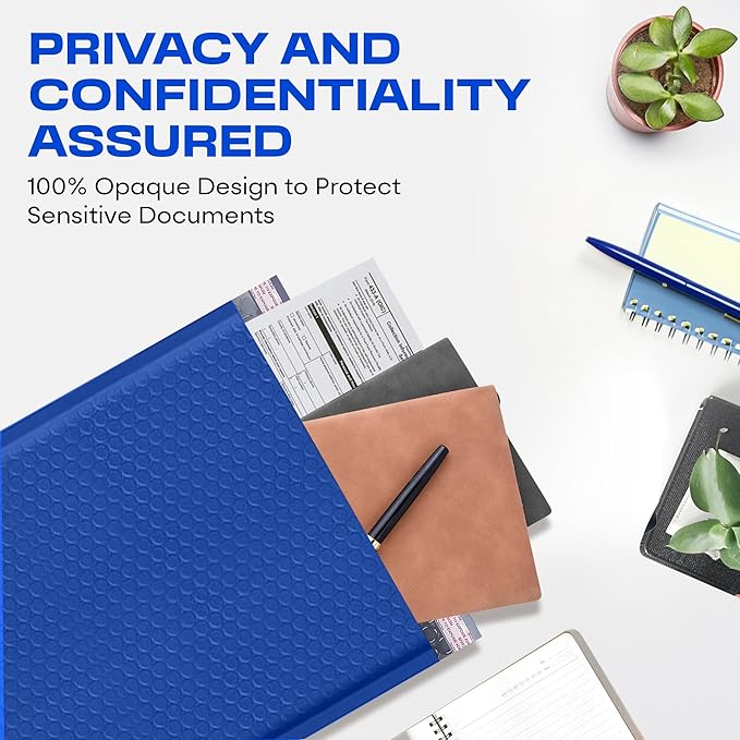 Royal Blue Extra Large Poly Bubble Mailers 14.25x20 inch #7 | Self Seal Large Padded Envelopes | Air Cushioned Bubble Mailer | Usable Size 14.25x19 Lightweight Mailing Shipping Bags| 50 Pack Bulk