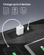 VASAGLE LED Nightstand with Charging Station, Adjustable Light Colors, 2 AC Outlets, 2 USB Ports, Bedside Table, Side Table with Drawer, Modern, 13.8 x 15.7 x 21.7 Inches, Ebony Black ULET618T21V1