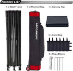 ABCCANOPY Patio Pop Up Canopy Tent 8x16 Commercial-Series (Black)