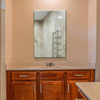 Ruomeng Wall Mirror Beveled Edge Frameless Mirror 24” x 36" Accent Mirror for Bathroom Vanity and Entryway