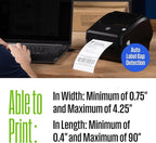 Westinghouse Thermal Shipping Label Printer USB, 4x6 Label Commercial Grade, Compatible with USPS, UPS, FedEx, eBay, Shopify, Amazon, & More, Desktop Label Printer for Packages, Includes Sample Labels