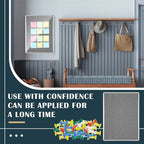 Suzile 1 Pcs Gray Enclosed Bulletin Board Lockable Cork Case Notice Board Aluminum Framed Waterproof Locking Cabinet with Mounting Screws for School Class Office Wall Display Pictures 48x36 Inch