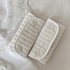 NUEAYMS Pushchair Bar Cover Cotton Cloth Baby Pushchair Stroller Fabric Handle Sleeve Bar Gloves Cover Handrail Cover Stroller Handle Protector Cover Bar Protector, White