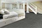 Mohawk Basics 24" x 24" Berber (Loop pile), 0.09" Pile Height, Carpet Tile, PET Fiber, Grey Color, (24 Tiles), (96 sqft/carton)