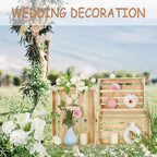 Wooden Crates for Display 5 Pack Wood Storage Crate for Home Rustic Nested Crates with Handles, Farmhouse Wooden Basket for Storage Container and Decorations