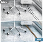 Floor Cord Covers for Wires 10FT Cable Hider Wire Cover Self Adhesive Cord Hider Floor for Offices, Homes, Workshops, Warehouses Cable Cavity 0.39" W x 0.27" H