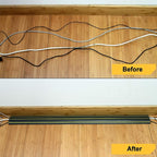 AGPTEK Heavy Duty Floor Cable Cover Cable Protector, 10 Ft Floor Cord Protector 3 Channels Floor Cord Cover (Mid Channel 0.93") Contains Cords, Cables and Wires, Good for Office, Home, or Outdoor