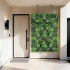 12PCS Grass Wall Panels, 20"x20" Artificial Ivy Greenery Wall Backdrop, UV-Anti Faux Boxwood Grass Panels Green Wall Decor for Garden Patio Balcony