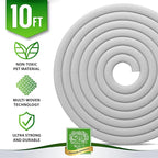 Small Pet Select Heavy Duty Cord Cover - White, 10ft - Ultra Durable Electrical Cable and Wire Protector for Rabbits, Dogs, Cats and Other Pets - Cord Management and Animal Protection