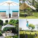 COOSHADE Canopy Tent Sand Bags Gazebo Weights Bags,4 Pack,Black,112LBS