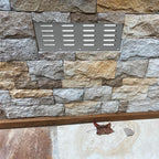 2 Pack Stainless Steel Venting Panel for Grill Accessory Stainless Steel Vent Cover Grill Vent for Masonry Fire Pits Outdoor Kitchen Vent, 15" by 6-1/2"