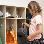 Factory Direct Partners Birch 5-Section Coat Locker with Bench, 10 Storage Cubbies and Coat Hooks; Durable, Sturdy Furniture for Home, Daycare, Preschool, Montessori Classroom
