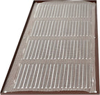 Repa Market Air Vent Cover 16x4 Inch (Outer Dimensions) Brown Galvanized Steel Louvered Grill Cover with Mesh Screen/Wall or Ceiling Vent/HVAC Register for Indoor and Outdoor Ventilation