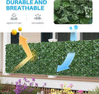 Patio Paradise 6'x10'-7Pc Faux Ivy Fence Privacy Screen Artificial Greenery Wall Backdrop,Fake Grass Wall Panels for Outside Apartment Balcony,Vine Leaf Decor for Outdoor Patio Chain Link