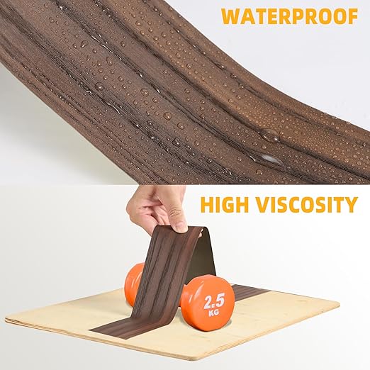 GSCIT Club Wood Grain Repair Tape, 2.4 inch X 25ft Self Adhesive Red Oak Grain Repair Patch for Tables, Chairs, Baseboards, Doors, Windows, Floors, Handicraft DIY.
