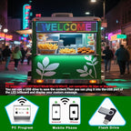 P10 Srolling LED Sign Programmable Outdoor IP65 Waterproof Led Signs, WiFi Control High Brightness Digital LED Sign Dispaly for Business Advertising, Store, Restaurant, Commercial 39”x8”