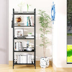 HDANI Storage Shelves, 5-Tier Metal Storage Rack with Shelf,Shelf Organizer,Garage Standing Shelving Unit for Laundry,Bathroom,Kitchen,Pantry, Closet,23.6''W X 13.8''D X 63''H,Black
