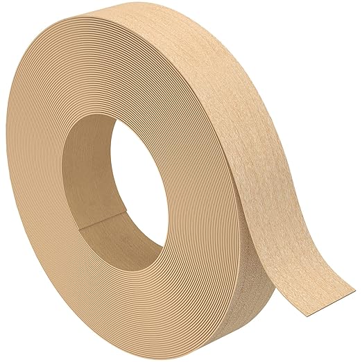 Maple Edge Banding, 7/8 inch x 250ft roll of Wood Edge Banding Pre-glued Flexible, Veneer Tape Banding for Cabinet Repair Furniture