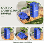 Canopy Weights, 220 LBS Heavy Duty Set of 4 Tent Water Leg Bags for Outdoor Gazebos, Umbrellas, Pergolas, Sunshades & Patio Furniture (Blue 25L x 4)