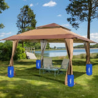 Canopy Water Weight Bag,176 LBS Gazebo Tent Water Weights Set of 8 Leg Weights for Carport, Pop Up Canopy,Tent,Gazebo,Blue