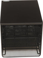 Safco Onyx Hospitality Organizer, 3 Drawers, For Snacks, Coffee Pods, Sugar Sweetener, Stirrer, Napkins and More, Steel Mesh, Black