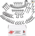 Extra Thick Black 1/4'' Pegboard Hooks for Hanging Tools, Set of 70 Pieces 1/4'' Black Peg Board Accessories Peg Hooks, Peg Board Attachments for Tools Organization