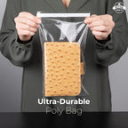 Poly Bags with Suffocation Warning - 200 Pack 6x9 Clear Resealable Bags - Durable 6x9 Poly Packaging Bags for Shipping & Storage - Retail Supply Co