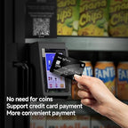 HAHA Smart AI Vending Machine with Card Reader, Combo Snack & Drink Machine, 6-Layer 252 Cans Capacity Refrigerated AI Visual Recognition & App Management US360CT (Black, AI mini)