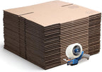 The Boxery 13"x10"x8" Brown/Kraft Corrugated Cardboard Shipping Boxes 100-Pack | Mailing, Packing, Moving & Storage for Business/Home – Durable - Eco-Friendly, Recyclable - Made in the USA